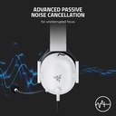Razer BlackShark V2 X Wired Esports Gaming Headset, 7.1 Surround Sound, 50mm Drivers, Noise Isolating Earcups, Hybrid Memory Foam Cushions Comfort - Special White Edition