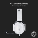 Razer BlackShark V2 X Wired Esports Gaming Headset, 7.1 Surround Sound, 50mm Drivers, Noise Isolating Earcups, Hybrid Memory Foam Cushions Comfort - Special White Edition