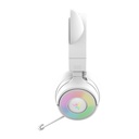 Razer Kraken Kitty V3 Pro RGB Wireless/Bluetooth/Wired Gaming Headset, THX Spatial Audio, Reactive Cat Ears,Up to 70hrs Battery- For PC/PS5 - White Edition