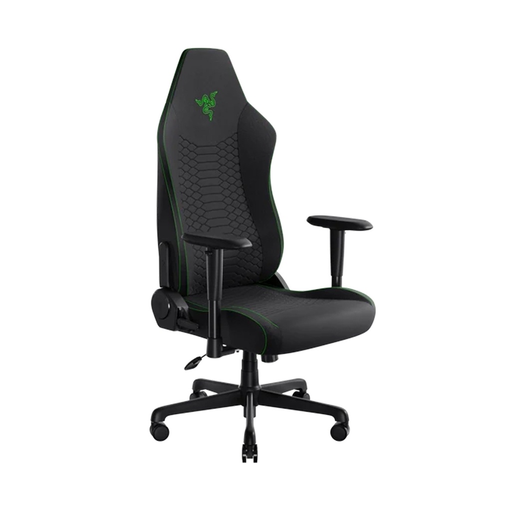 Razer Iskur V2 X Gaming Chair With Built-In Lumbar Support, High Density Foam Cushions, 2D Armrests - Black/Green