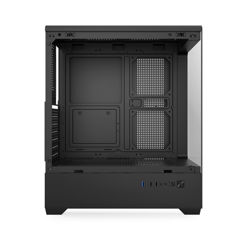 DarkFlash C365 E-ATX Fornt & Left Side Tempered Glass Case With 5 ARGB Fans - Black