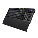ASUS ROG Azoth 96 HE Wireless Gaming Keyboard, Tenkeyless Size, ROG HFX V2 Magnetic Switches, Featuring an OLED Display, three-way knob, Tri-Mode connectivity, Detachable Silicone Wrist Rests