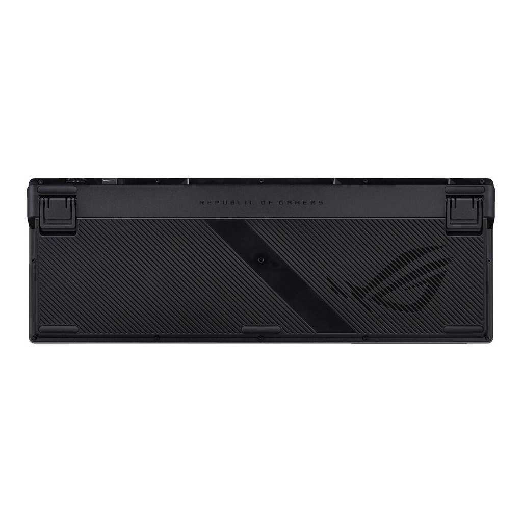 ASUS ROG Azoth 96 HE Wireless Gaming Keyboard, Tenkeyless Size, ROG HFX V2 Magnetic Switches, Featuring an OLED Display, three-way knob, Tri-Mode connectivity, Detachable Silicone Wrist Rests