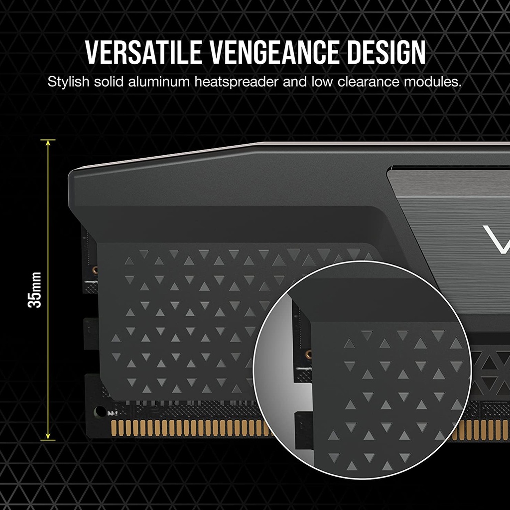 Corsair Vengeance 32GB (2x16GB) DDR5 6000MHz C30 Memory Kit - Black