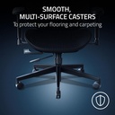 Razer Fujin Mesh Ergonomic Gaming Chair With 136 degree Recline, Adjustable Lumbar, High Seat Height, Padded Armrests Ultra-Durable - Black