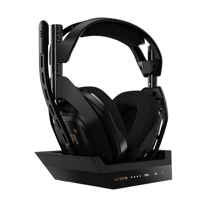[AAW0U] سماعة لعب لاسلكية Astro A50 مع محطة شحن، الجيل 4، متوافقة مع PS5، PS4، PC و Mac (مستعمل)
