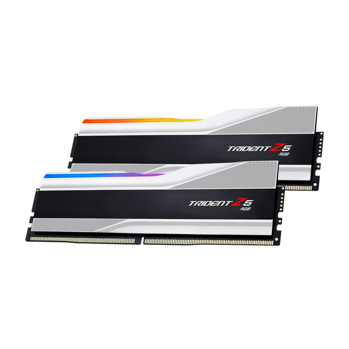 [GTZ0U] G.Skill Trident Z5 RGB 32GB (2x16GB) DDR5 6000MHz CL40 Desktop Memory Kit - Metallic Silver (Used)