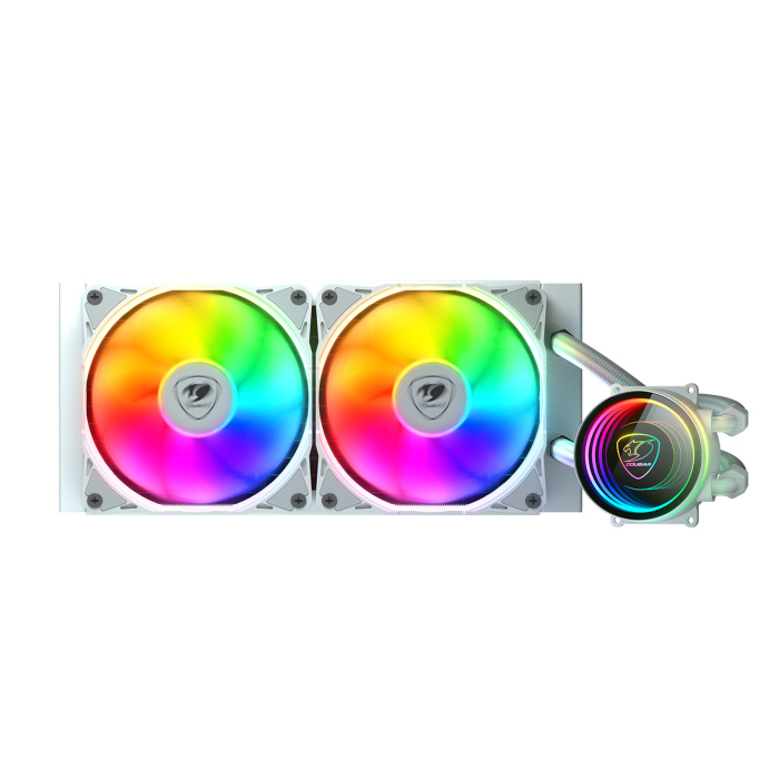 [CPE3U] Cougar Poseidon Elite ARGB 240 AIO Liquid Cooler - White (Used)