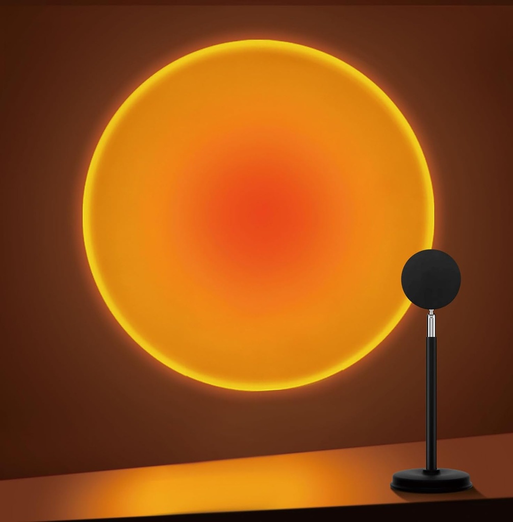 [SLP0N] Sunset Lamp Projector, 180 Degree Rotation Sunset Projection Light Led Night Light Floor Lamp with USB Port