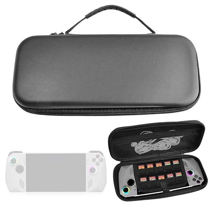 [HCC0U] Hard Carrying Case for Rog Ally Console,Compatible with Rog Ally Handheld Travel Protective Handbag EVA Shockproof Storage Bag (Used)