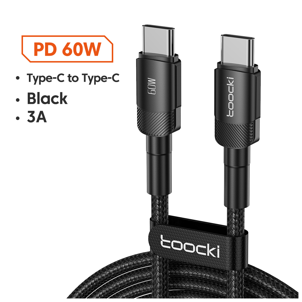 [TFC0N] Toocki Fast Charging Type C to Type C Cable 3A - 60 W