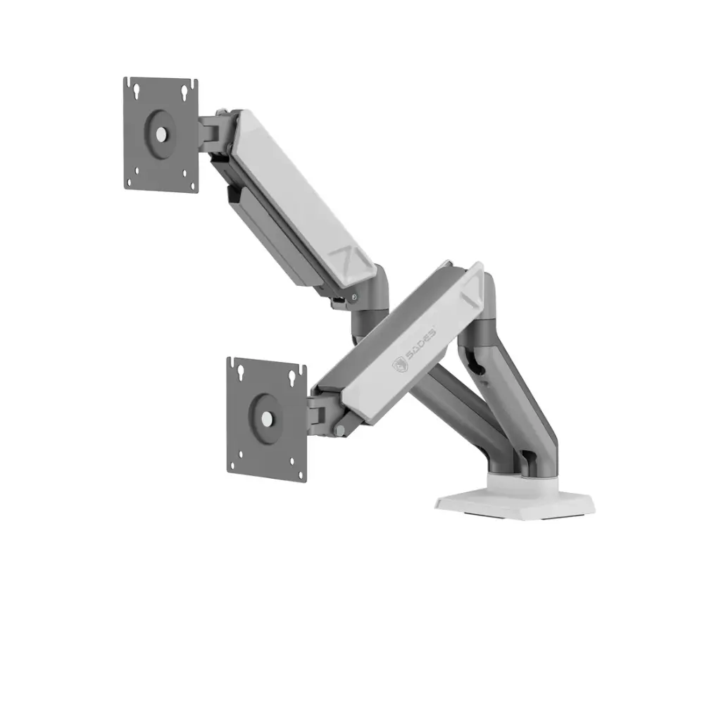 [SVS3N] Sades Viper SA-MS01 Dual Monitor Mount Arm (Max size 32"/9KG Per ARM) - White