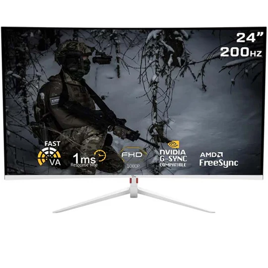 [TM2DU] Twisted Minds 23.6" FHD VA, 200Hz, 1ms Curved Gaming Monitor - White (Used)