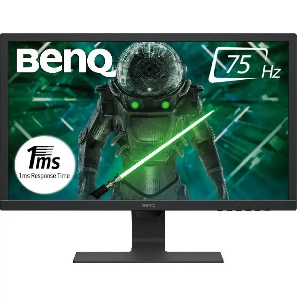 BenQ GL2480 Gaming Monitor 24" FHD 1920x1080p 75Hz 1ms Fast Response Time | TN | Eye-Care Tech | Low Blue Light | Adaptive Brightness | Anti-Glare | HDMI | Tilt Screen | Headphone Jack,Black