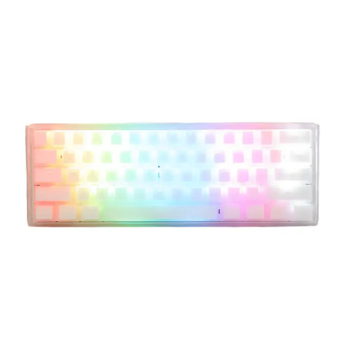 [DO30U] DUCKY ONE 3 MINI HOT SWAP Switch Cherry RGB Wired Mechanical Gaming Keyboard Arabic - Aura White (مستعمل)