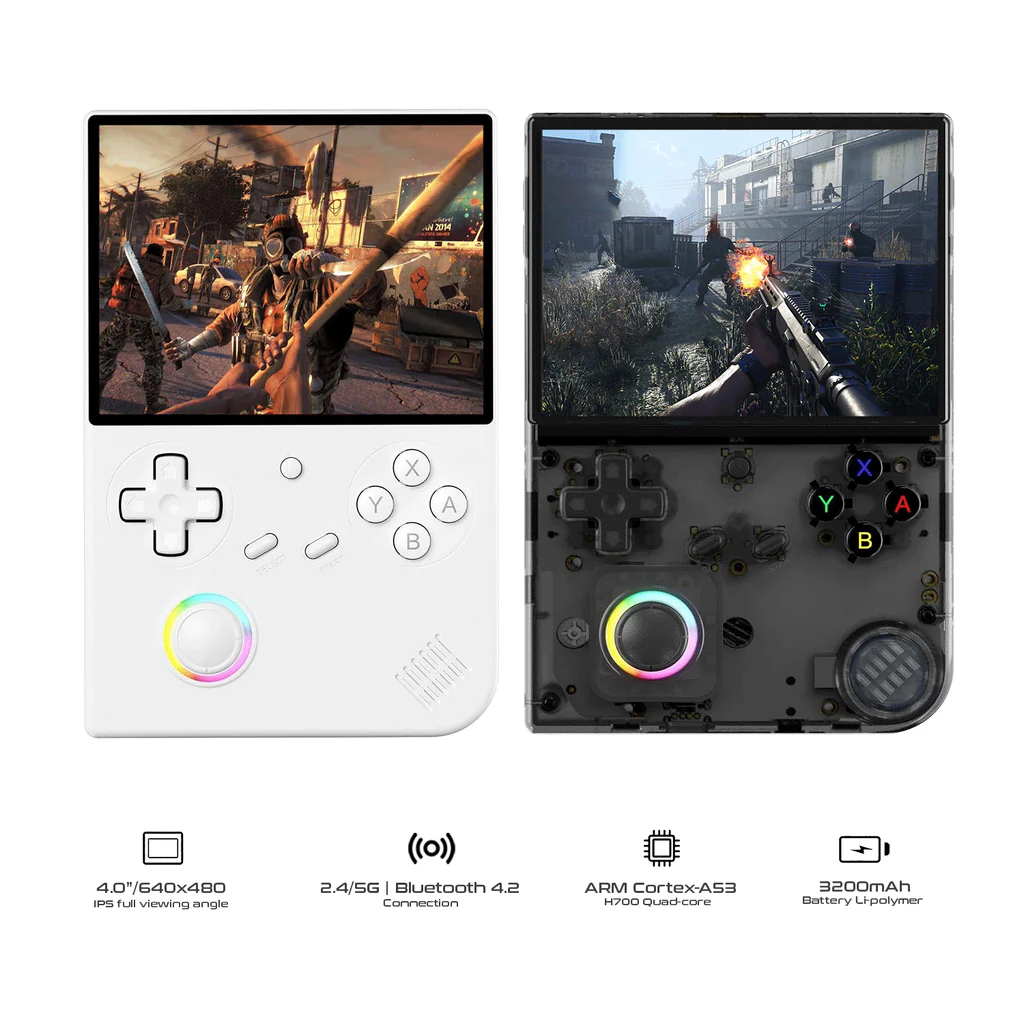 [ARRHU] ANBERNIC RG40XXV Retro Handheld Game Console videogameconsoles RG 40XXV Met RGB Licht Linux 64-bits Systeem PSP WiFi Bluetooth