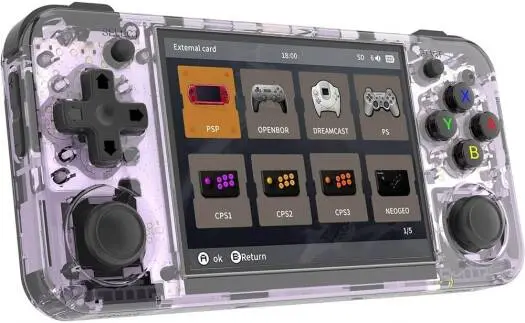 [ARHHU] ANBERNIC RG35XX H Handheld Retro Game Console with 5000 Games, 3.5 IPS OCA Screen, Linux System Chip, H700 Quad Core ARM Cortex A53 1.5GHz, 64GB, 3300mAh