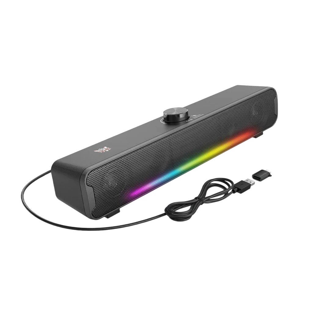 [OLB0N] ONIKUMA L16 Bluetooth-compatible Speaker with RGB Light, Powerful Computer Speaker Portable Soundbar for TV Home Theater PC Gaming