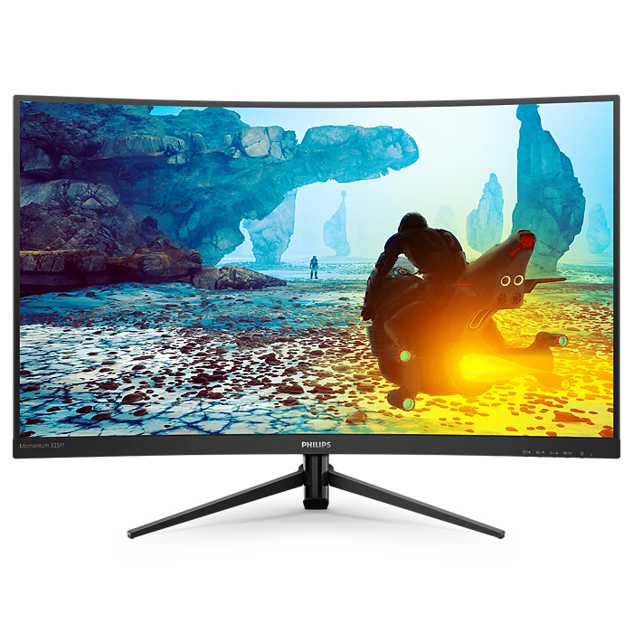 [P3I0U] Philips 32" Inch Curved QHD 144Hz 1ms LCD Gaming Monitor 2k (325M8C) (مستعمل)