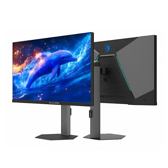 Sades BN-Dolphin 27" IPS Panel QHD 200Hz 0.5ms HDMI 2.1, Blue Light Protection Wide Angle Gaming Monitor - Black