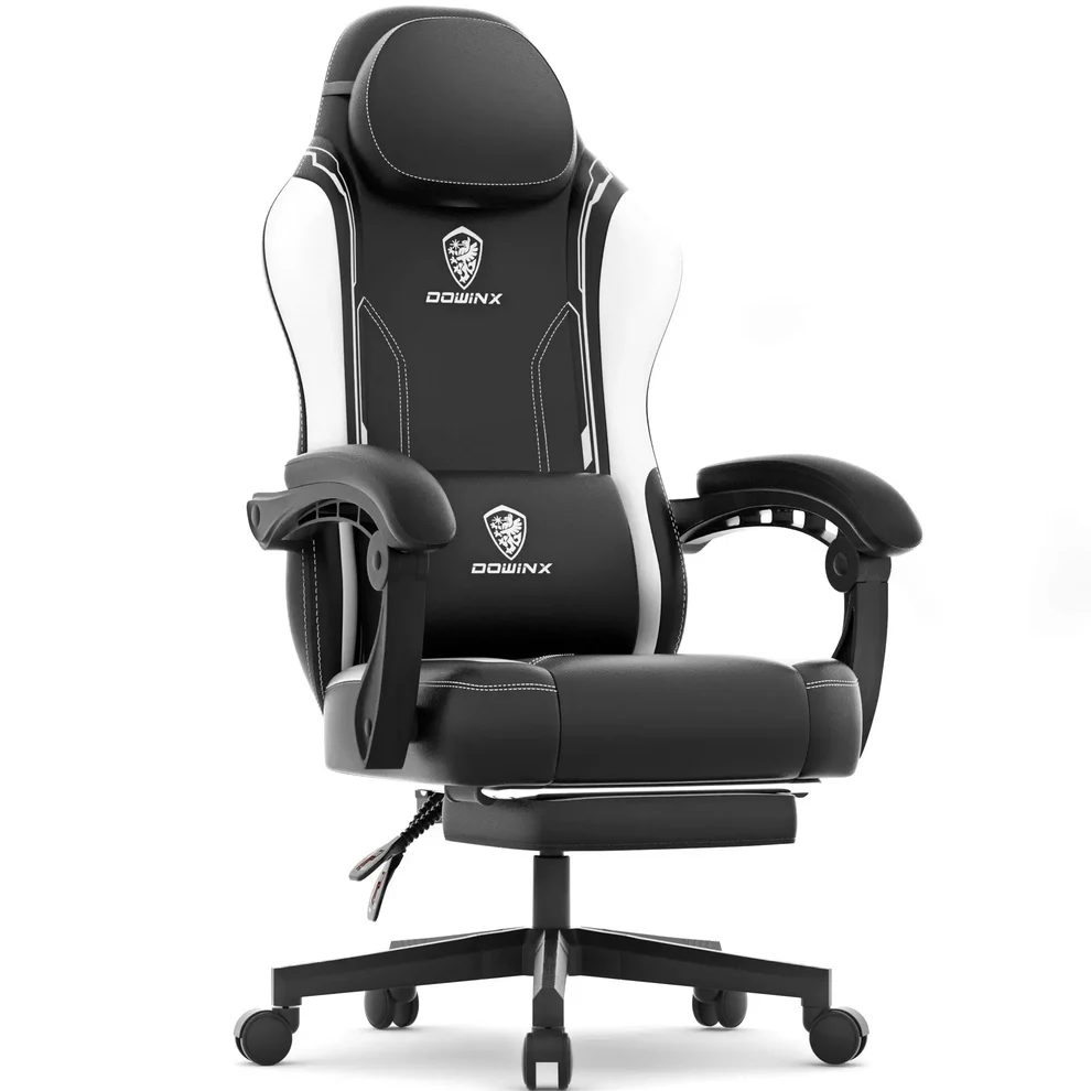 DOWINX GAMING CHAIR ERGONOMIC SERIES 6650-BLACK&WHITE