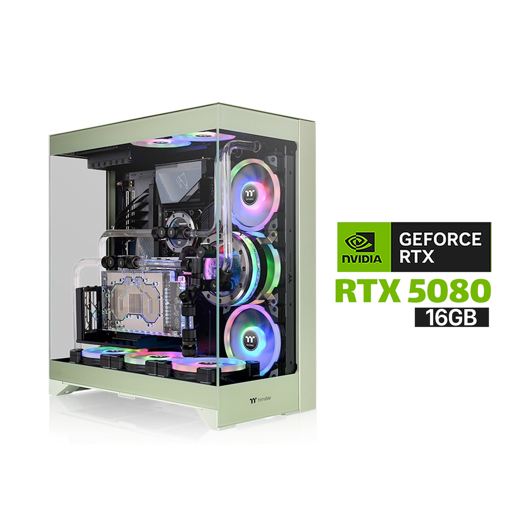 [NS029900] Gaming PC i9-14900K ,ASUS TUF Z790 WIF, 32GB D5 RAM, 2TB SSD NVMe Gen 4,RTX 5080 16GB VGA,1000 WATT GOLD PSU,TT L360 Liquid Cooler,TT CTE E550 TG Mid Tower Case,Thermaltake CT120 EX ARGB 120mm Fans,Lian-Li Strimers,Win 11 Pro (License)