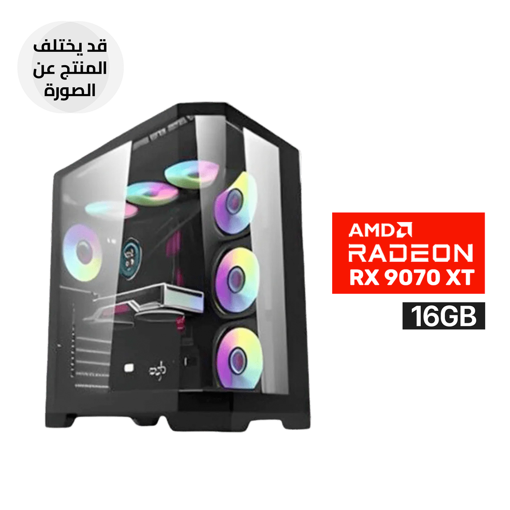 Gaming PC RYZEN 7-7800X3D Processor, GIGABYTE B650 Eagle AX DDR 5 Motherboard, 32GB DDR5 RAM, 1TB SSD NVMe, AMD 9070XT 16GB VGA, 850 WATT GOLD PSU, L360 Liquid Cooler, DarkFlash Aigo FT418 Pro 7x Fans, Windows 11 Pro (License)