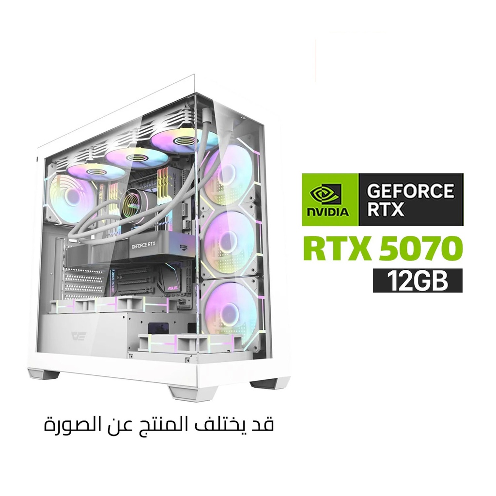 [NS030364] Gaming PC RYZEN 7-9800X3D,ASUS ROG STRIX B850-A WIFI,32GB RAM D5 (6000),2TB NVMe GEN-4 SSD,ASUS PRIME RTX 5070 12GB White,850 Watt GOLD PSU,L360 Liquid Cooler White,DarkFlash DS900 ATX Mid Tower Case White 6X Fans,Windows 11 Pro License
