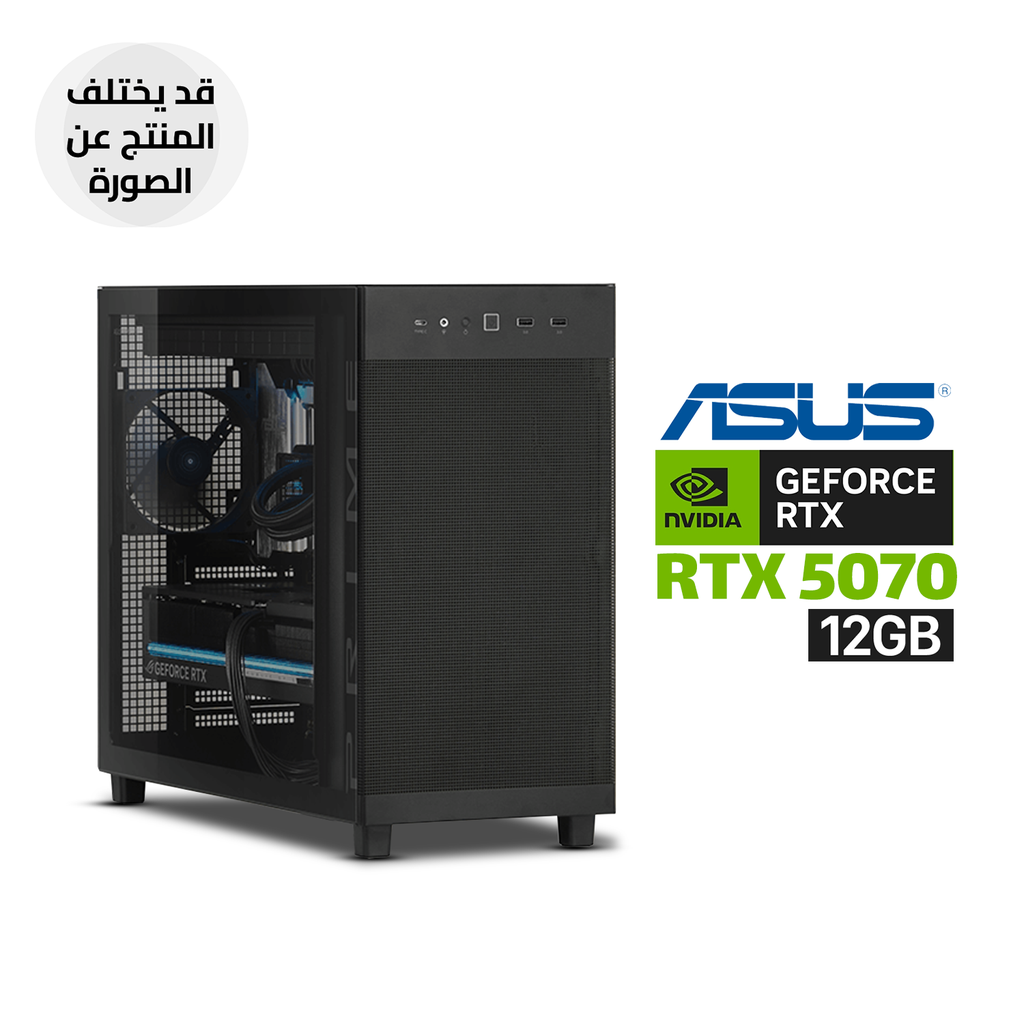 [NS031398] Gaming PC – AMD Ryzen 7 9700X, Asus Prime B850M-K DDR5, 32GB DDR5 RAM, 1TB NVMe SSD, ASUS Dual RTX 5070 12GB Graphics, ASUS Prime L360 Liquid Cooler, Prime 850W Gold PSU, AP303 Mid Tower Case, USB Wi-Fi, Windows 11 Pro