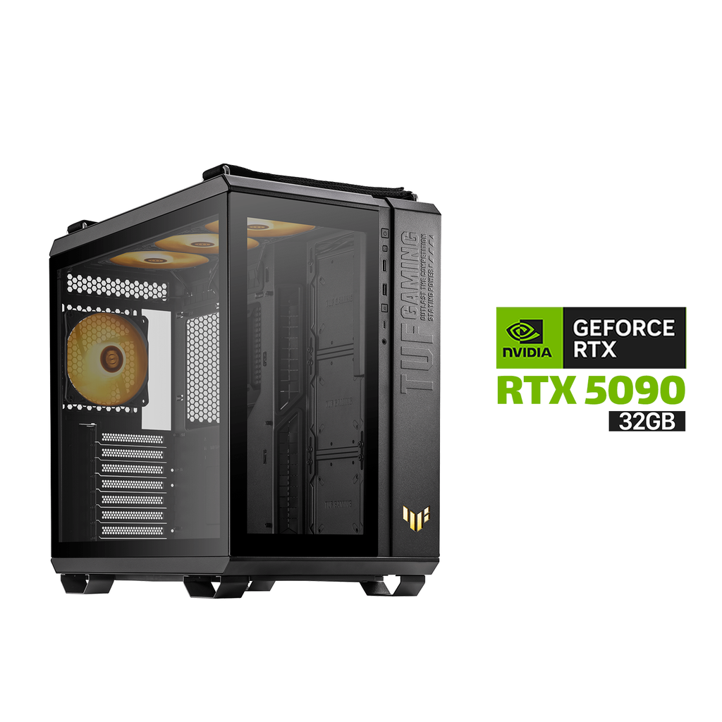 Gaming PC i9-14900K,ASUS TUF Z790 WIFI Motherboard,64GB RAM DDR5 (6000),Acer Predator 4TB GEN-5,ASUS TUF RTX 5090 32GB VGA,ASUS TUF L360 Liquid Cooler,ASUS TUF 1200 WATT GOLD PSU,Asus TUF Gaming GT502 PLUS Mid Tower Case,ASUS TUF 3X RGB Fans, Win 11 Pro