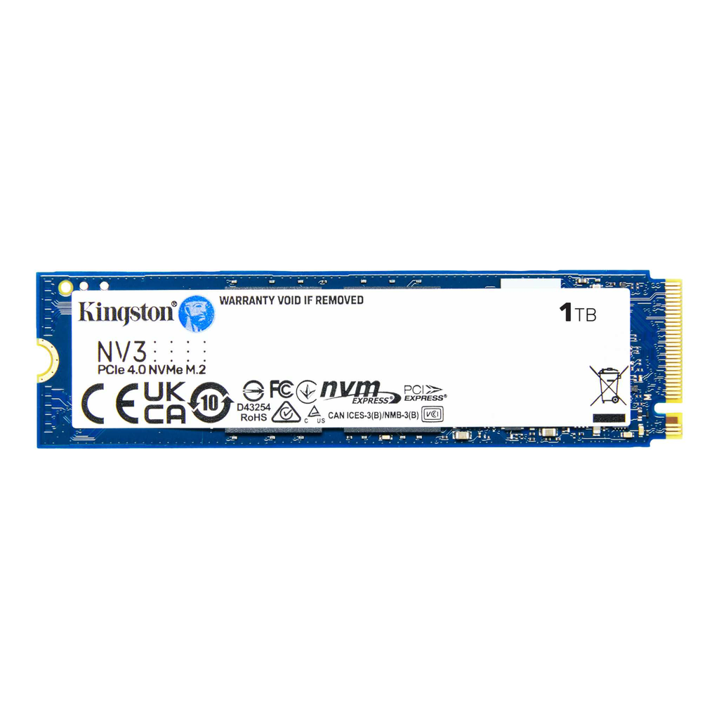 [NS026797] Kingston NV3 1TB PCIe 4.0 NVMe M.2 Up to 6000 MB/s
