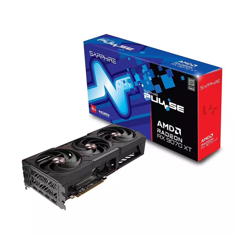 [NS028230] Sapphire Pulse AMD Radeon RX 9070 XT 16GB OC Graphic Card