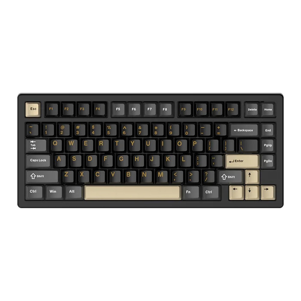 [NS031795] Attack Shark X75 81 Key (Wired+2.4G+Bluetooth)Tri-Model Switch Heap Of Aluminum Gaming Keyboard - Starlight Black