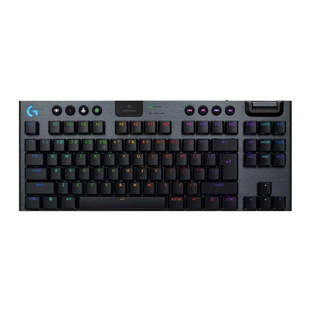 [NS028371] Logitech G915 X Lightspeed TKL Low-Profile Wireless Gaming Keyboard Key Control, LightSync, Low-Profile Mechanical Switches - Black