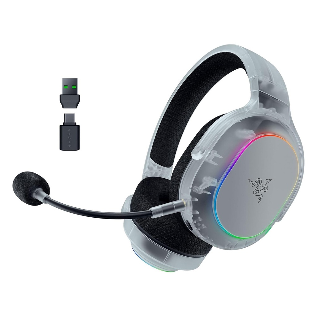 Razer Barracuda X Chroma Wireless Multi Platfrom Gaming Headset For PC,Mac,PlayStation,Switch, Steam Deck & Smartphone - Phantom White