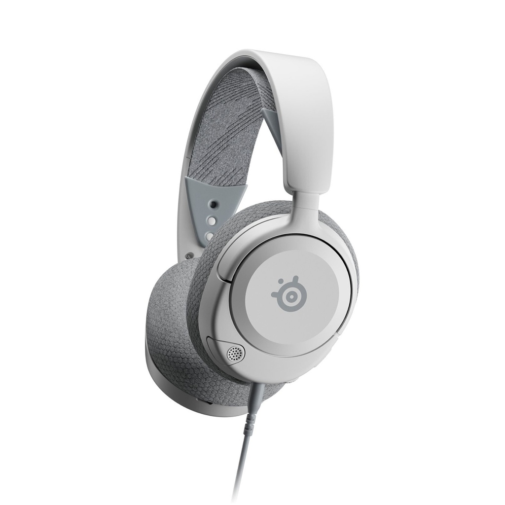 [NS008594] SteelSeries Arctis Nova 1 Multi-Platform Premium Wired (3.5mm) Nova Acoustic System Gaming Headset, AI Noise-Cancelation ClearCast Retractable Mic,For PC,PS5/PS4, Xbox Switch & Mobile Devices - White