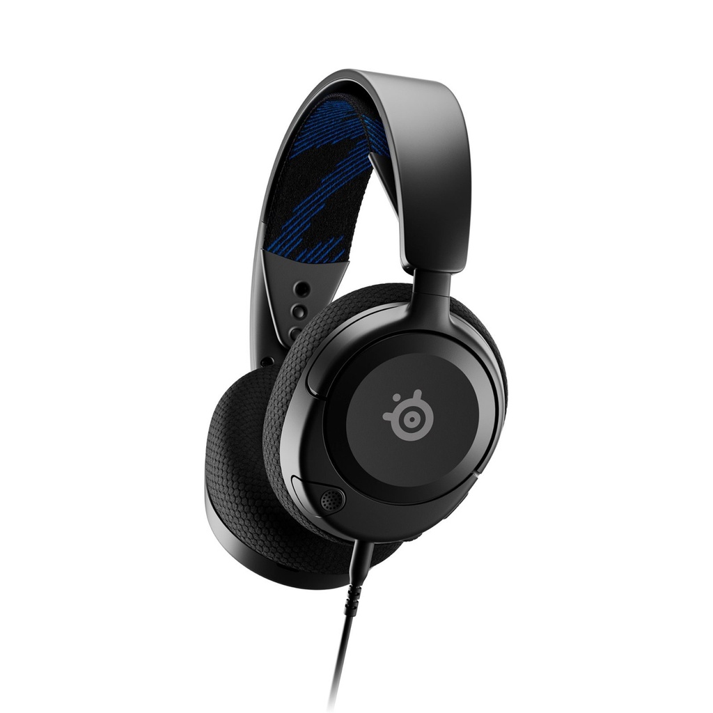 [NS008595] SteelSeries Arctis Nova 1P Multi-Platform Premium Wired (3.5mm) Nova Acoustic System Gaming Headset, Noise-Cancelation ClearCast Retractable Mic For PC,PS5/PS4, Xbox,Switch & Mobile Devices - Black