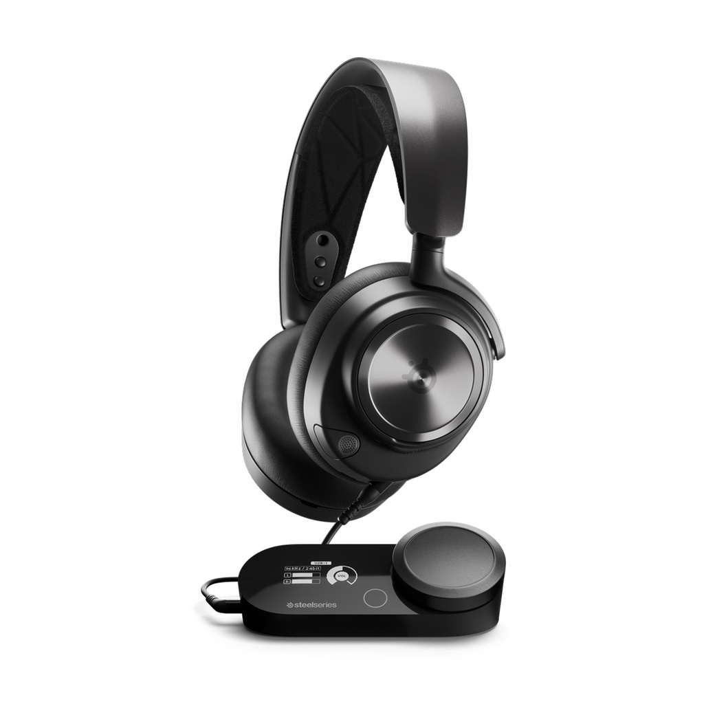 [NS026875] SteelSeries Arctis Nova Pro Multi-System High-Fidelity/Hi-Res Certified Wired Gaming Headset,GameDAC Gen 2, AI Noise Cancelling ClearCast Gen 2 Retractable Mic,TCO Certified,For PC, Xbox,PS5/PS4,Switch and Smart Devices, Black
