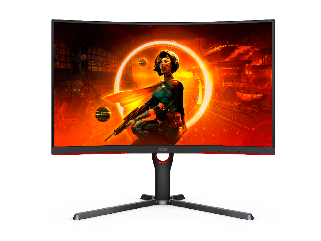 AOC CQ27G3Z 27 Inch 240Hz QHD 0.5ms HDMI 2.0 Curved Gaming Monitor - Black