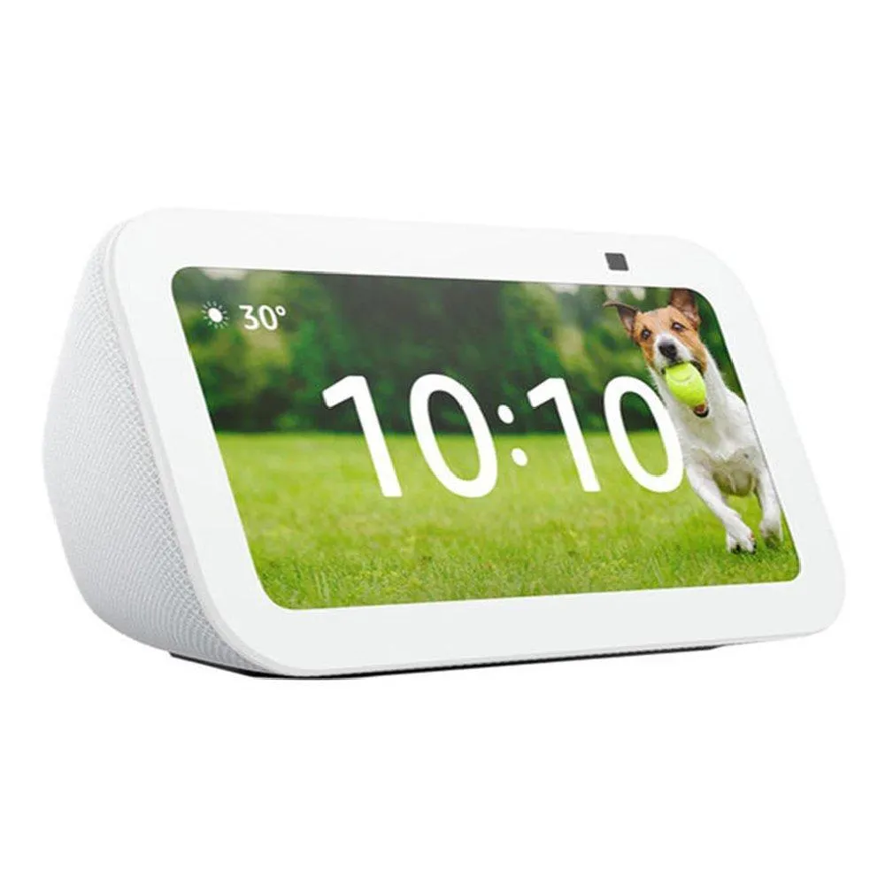 [EDWCU] Echo Show 5 3rd Generation Smart Display with Alexa, 2MP Camera, Glacier White