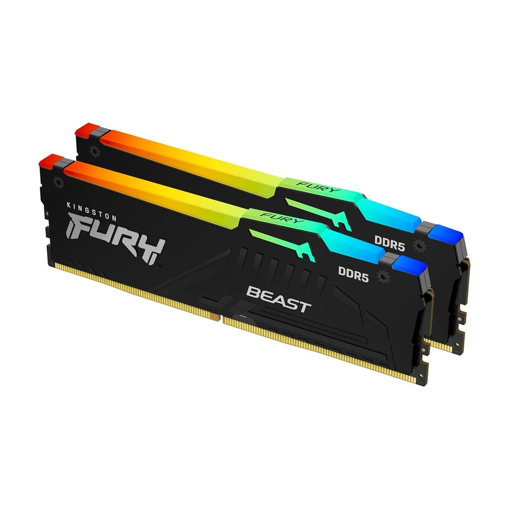 [NS027944] Kingston Fury Beast RGB 64GB (2x32GB) DDR5 6000MT/s CL36 Memory Kit