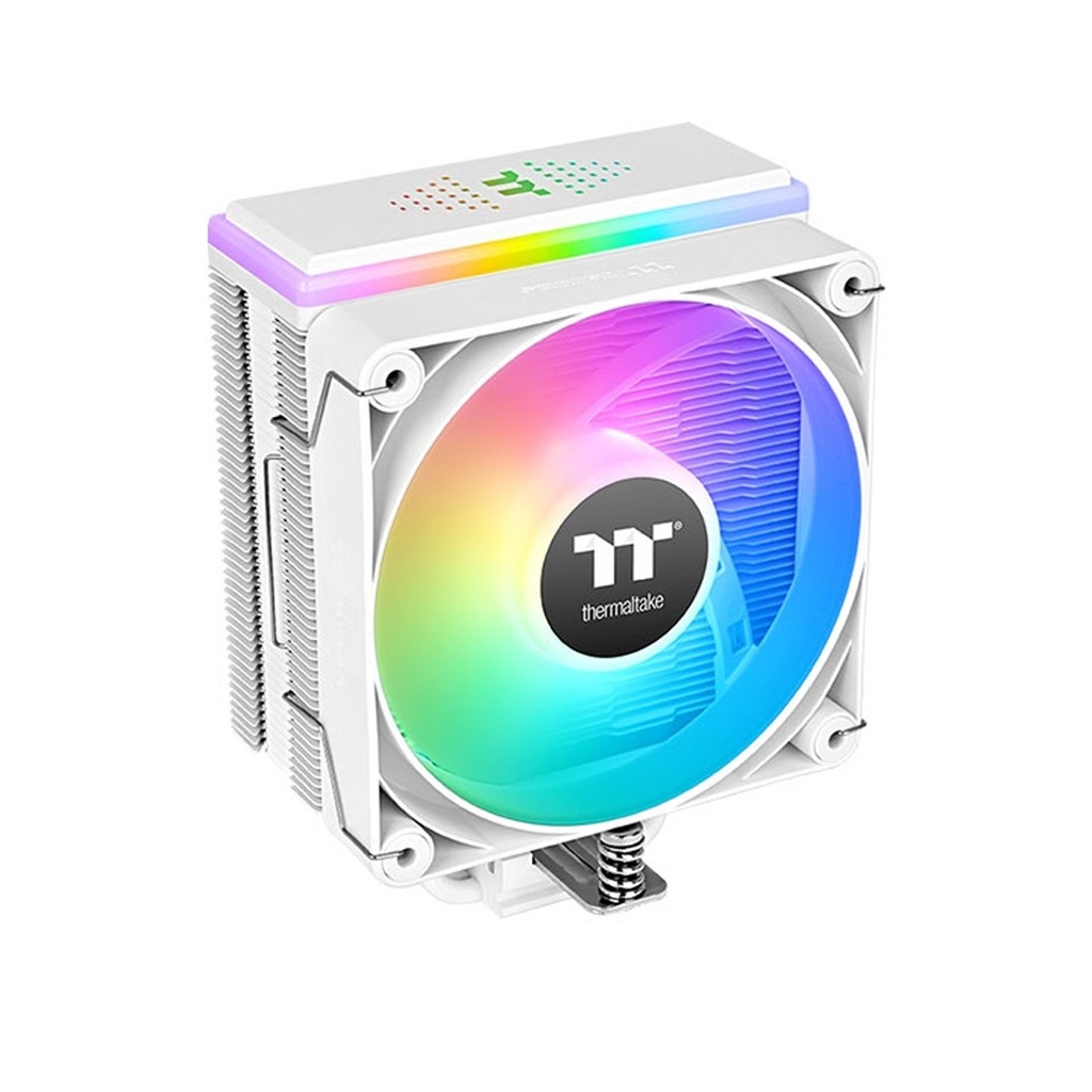 Thermaltake ASTRIA 200 ARGB Lighting Single Tower CPU Cooler, Compatible with Latest Intel LGA 1700 and AMD AM5 CPU ,WHITE