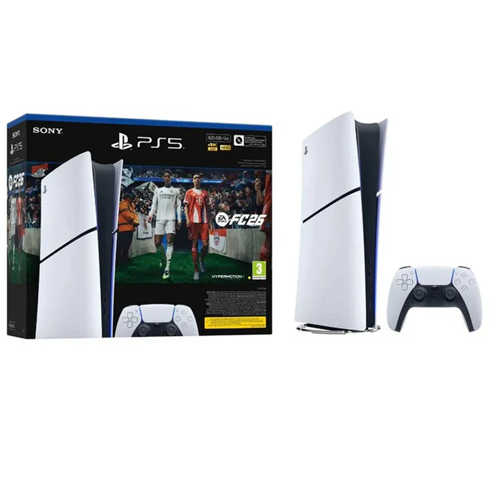 [P5D2U] PlayStation 5 Digital Edition Console - Slim With EA FC 26 Voucher Bundle (مستعمل)
