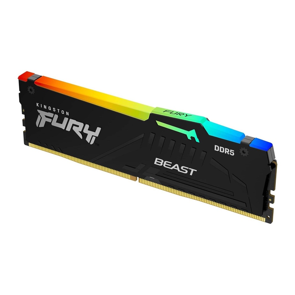 [NS031274] Kingston Fury Beast RGB 16GB DDR5 6000MT/s CL36 Memory - Black