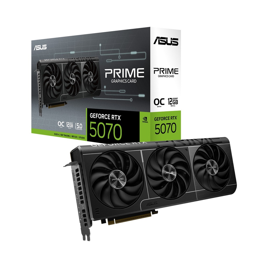 [NS028367] ASUS Prime GeForce RTX 5070 12GB GDDR7 OC Edition PCIe 5.0 Graphic Card