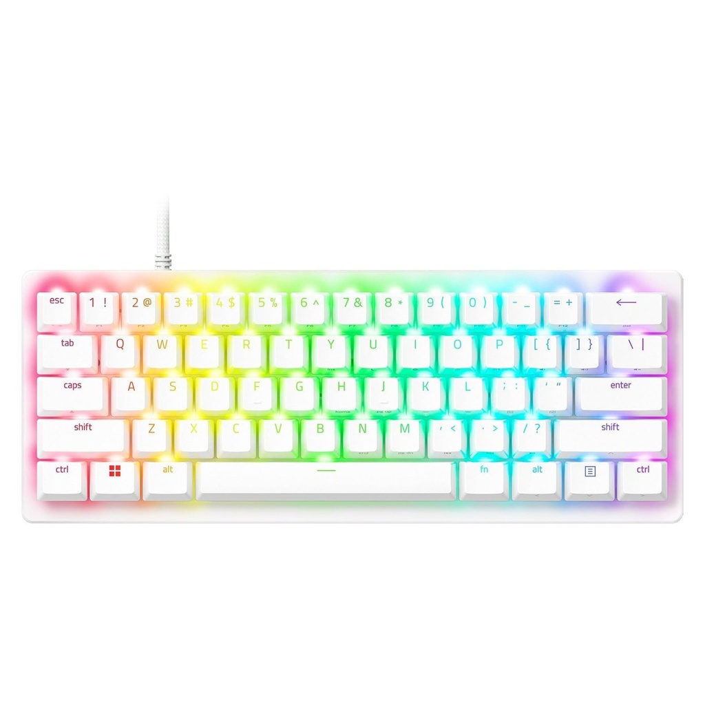 [NS028752] Razer HuntsMan V3 Pro Mini White Edition 60% Analog Optical Esports Keyboard Razer Snap Tap, Rapid Trigger Mode,Analog Optical Switch Gen - 2
