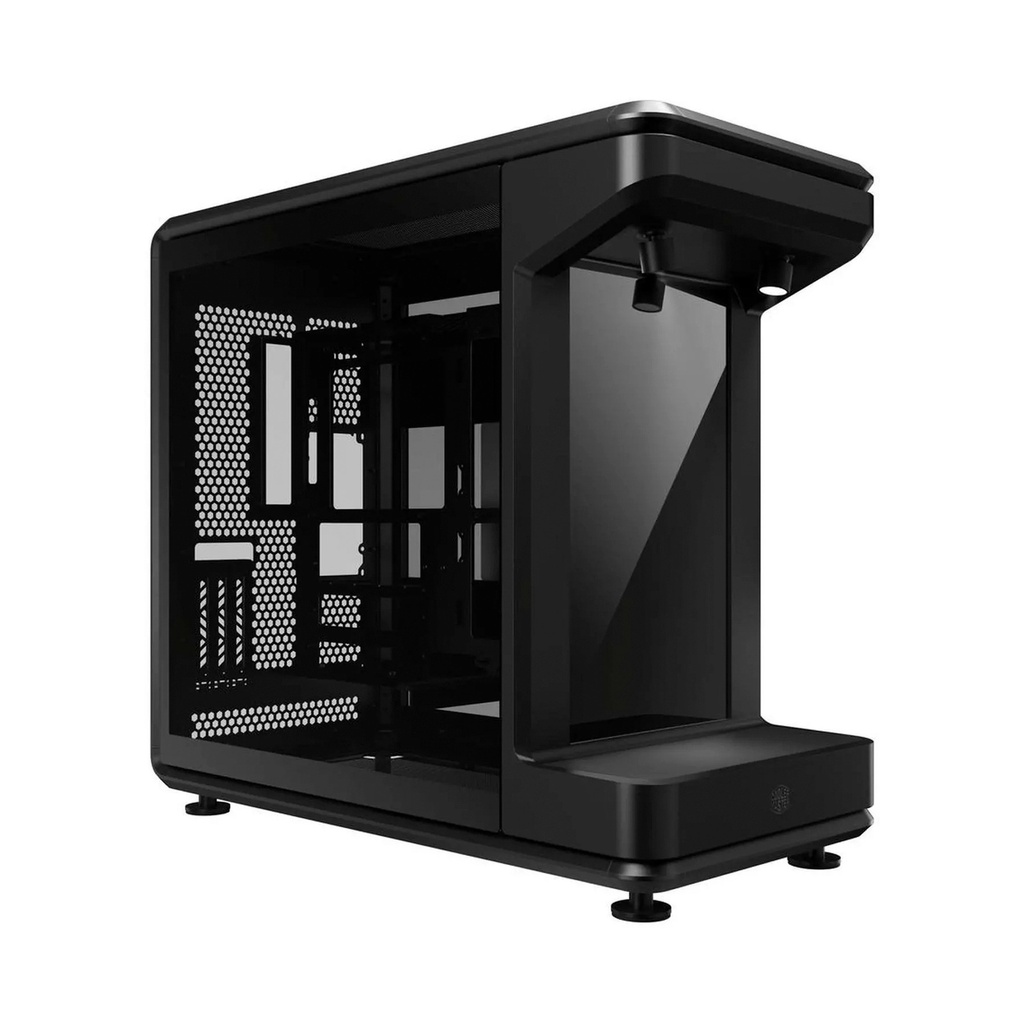 [NS032475] Cooler Master MasterFrame 360 Stage LCD ATX Mid-Tower Right & Left Panel Tempered Glass Case - Black