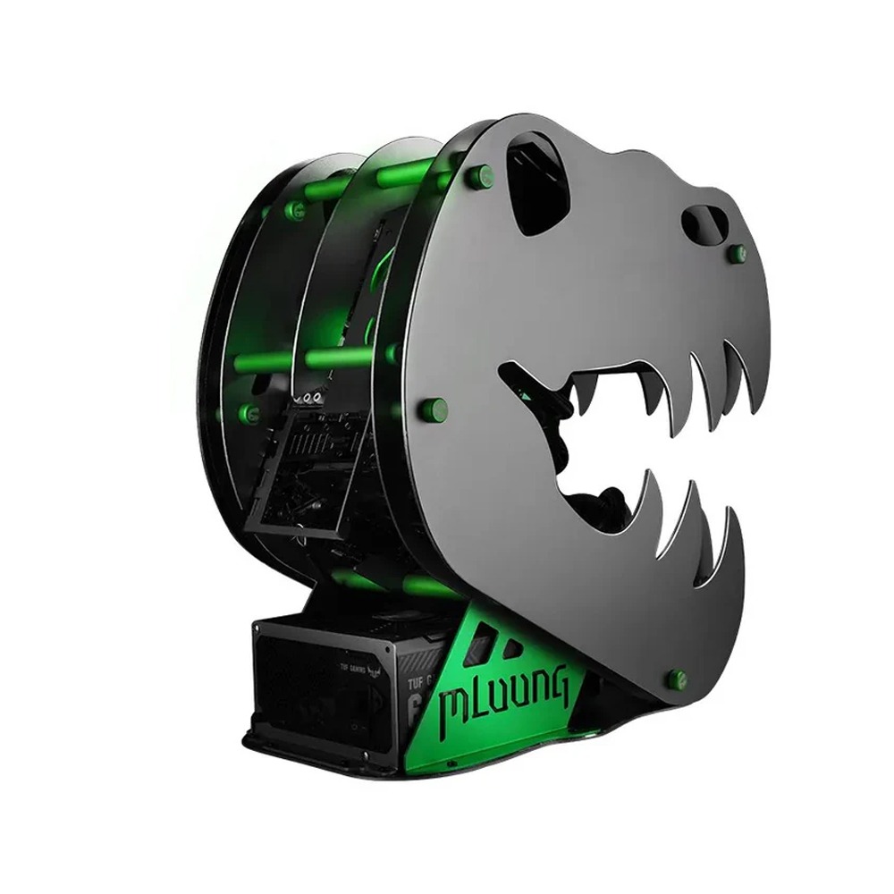 [NS031859] MLoong M.Star Dragon M-ATX Mid Tower Gaming PC Case Wih (4 ARGB Fans Included)-Grey