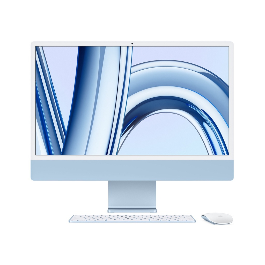 [NS031619] Apple iMac 24'', M3 Chip, 8 Core CPU, 10 Core GPU, 24GB unified memory, 2TB SSD, (Eng/Arb Magic Keyboard), Blue | Z19K001HL