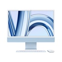 Apple iMac 24'', M3 Chip, 8 Core CPU, 10 Core GPU, 24GB unified memory, 2TB SSD, (Eng/Arb Magic Keyboard), Blue | Z19K001HL
